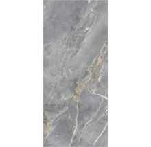 Panou decorativ SPC impermeabil Rocko Tiles, 123x280 cm, decor marmură antracit