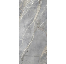 Panou decorativ SPC impermeabil Rocko Tiles, 123x280 cm, decor marmură antracit