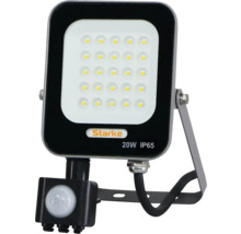 Reflector LED Starke Logo de 20 W cu senzor de mișcare și clasă de protecție IP65