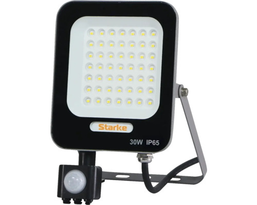 Proiector LED exterior Starke 30W 2700 lumeni IP67, senzor de mișcare, lumină rece Proiector LED exterior Starke 30W 2700 lumeni IP67, senzor de mișcare, lumină rece