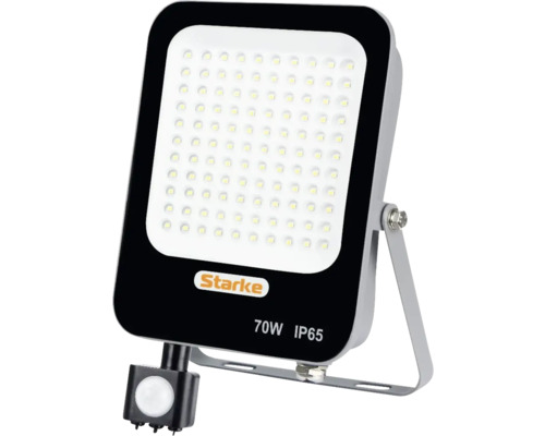 Proiector LED exterior Starke 70W 6300 lumeni IP65, senzor de mișcare, lumină rece Proiector LED exterior Starke 70W 6300 lumeni IP65, senzor de mișcare, lumină rece