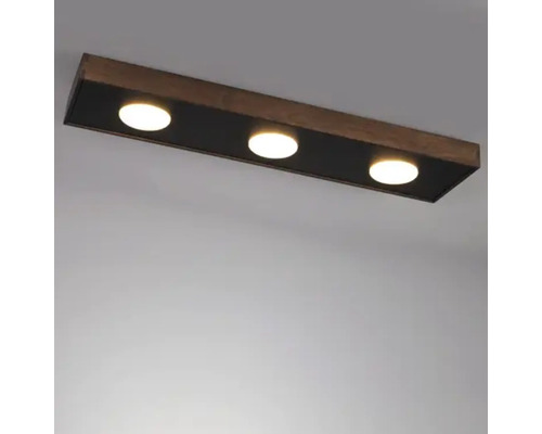 Plafonieră Dalia G53 max. 3x12W, lemn/maro