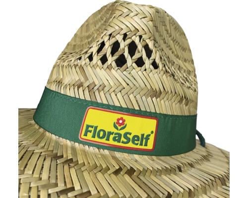 Pălărie de paie cu logo FloraSelf