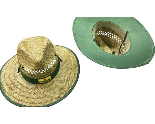 Două pălării de paie cu boruri largi pentru grădină