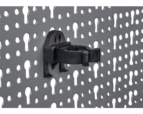 Panou de scule cu clemă pentru țevi pentru depozitarea sculelor