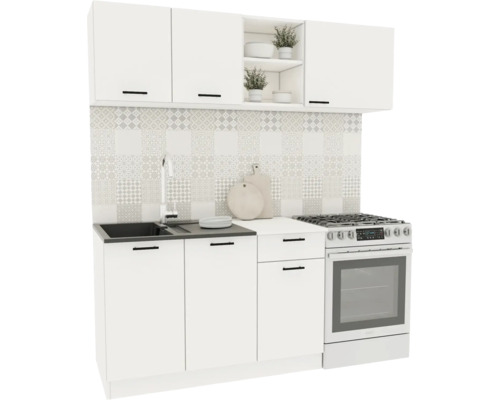 Mobilă de bucătărie Kara, L 180 cm, alb