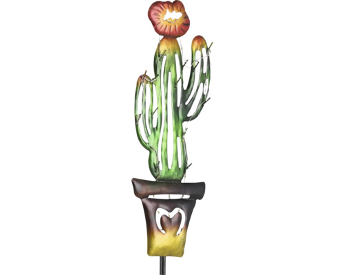 Cactus decorativ din metal cu iluminare pentru grădină