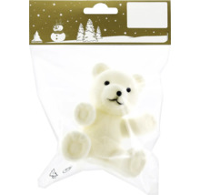 Urs decorativ de pluș în ambalaj