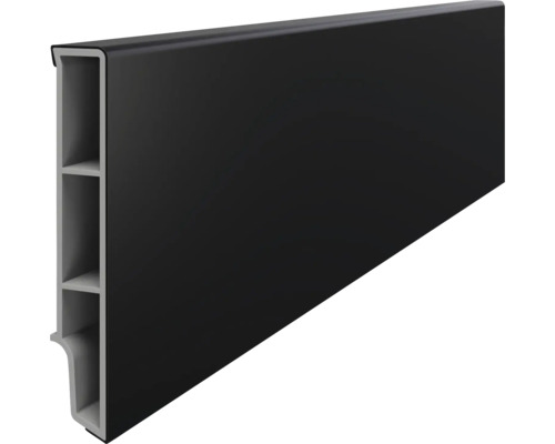 Plintă Vilo Sempla 702 PVC 2400x80x14 mm negru Plintă din plastic