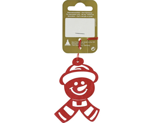 Figurină suspendată om de zăpadă ca articol decorativ