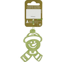 Ornament decorativ din lemn, model om de zăpadă