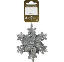 Stea de zăpadă decorativă sclipitoare pentru agățat