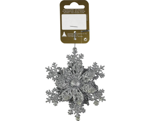 Stea de zăpadă decorativă sclipitoare pentru agățat