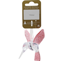 Pasăre decorativă din sticlă cu agățătoare