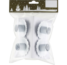 Pachet cu opt suporturi de lumânări din hârtie pentru coroana de Advent