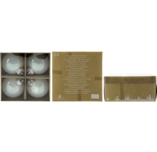 Pachet cu patru globuri de pom de Crăciun pentru decorare