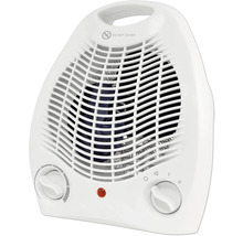 Aerotermă albă cu butoane rotative pentru controlul temperaturii