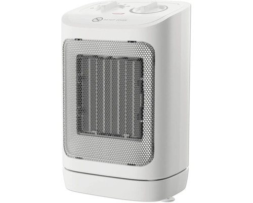 Încălzitor electric alb cu grilaj