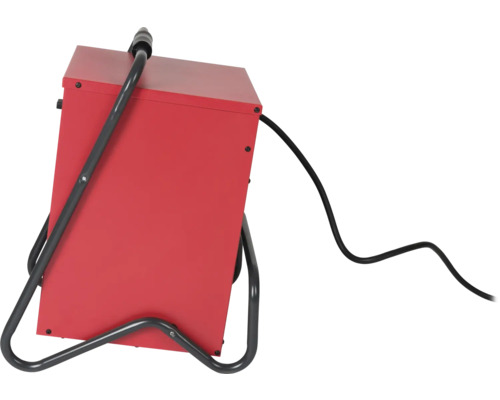 Aparat de încălzire roșu cu cablu și cadru