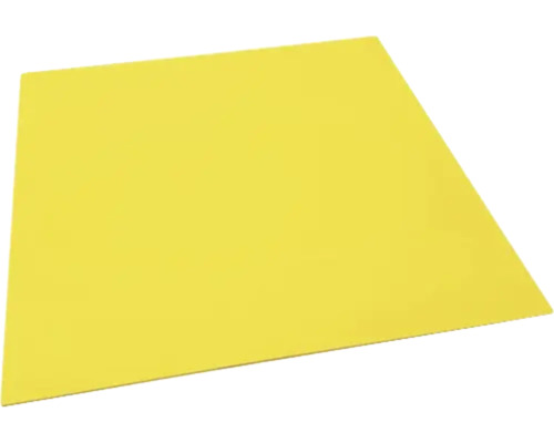 Placă PVC 500x500x3 mm galbenă