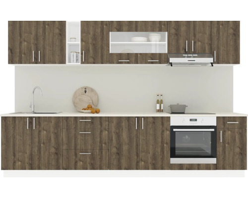 Bucătărie completă cu chiuvetă, plită și cuptor