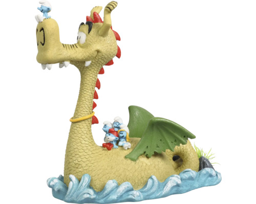 Figurină ștrumf dragon pe bază de apă