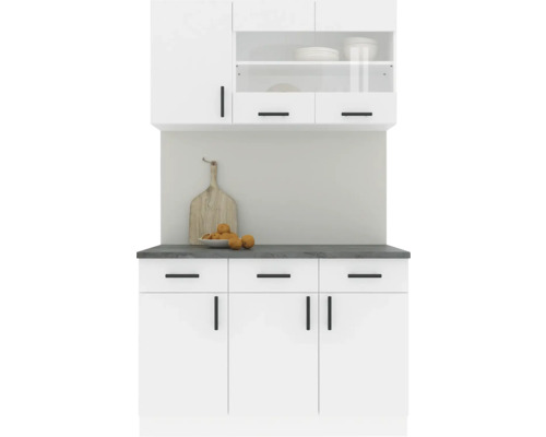 Mobilă de bucătărie Karo V3, L 120 cm, alb