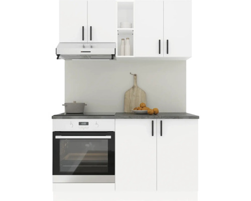 Mobilă de bucătărie Karo V4, L 140 cm, alb