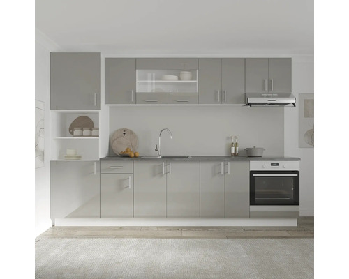Bucătărie completă încorporabilă cu chiuvetă, cuptor și hotă