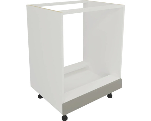 Corp pentru cuptor încorporabil 60 cm alb/gri lucios