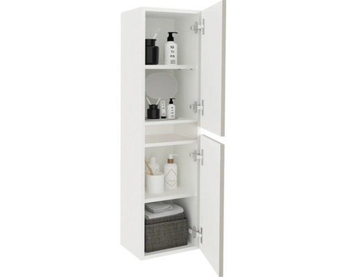 Dulap baie înalt suspendat 29x104 cm PAL gri Zed | HORNBACH