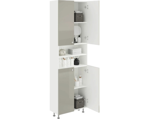 Dulap de baie cu rafturi pentru depozitarea articolelor de baie