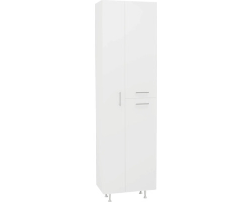 Dulap baie înalt pe sol 50x180 cm PAL alb mat Dax buc