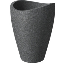 Jardinieră gri cu design modern pentru exterior