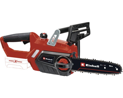 Drujba cu acumulator Einhell cu lungimea de tăiere de 25 cm.