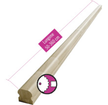Mână curentă din lemn, lungime 50 - 360 cm