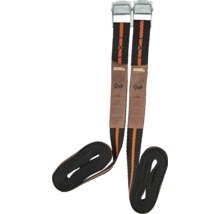 Două chingi de ancorare cu cataramă metalică