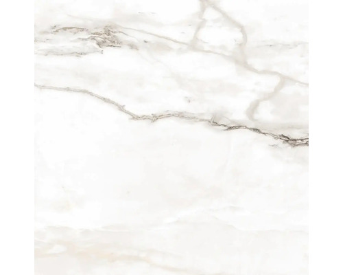 Gresie interior porțelanată rectificată Manela Grey 60,5x60,5 cm Model de faianță cu aspect de marmură