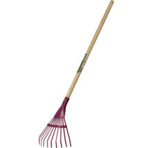 Greblă de frunze cu mâner din lemn