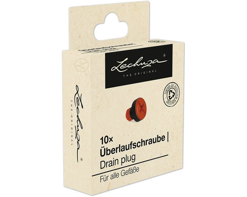 Pachet cu zece dopuri de scurgere pentru toate recipientele de la marca Lechuza