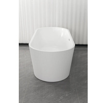 Cadă de baie independentă cu suprafață canelată