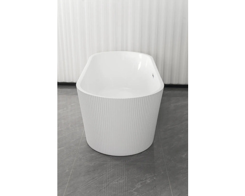 Cadă de baie independentă cu suprafață canelată