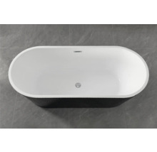 Cadă de baie de formă ovală cu structură exterioară striată