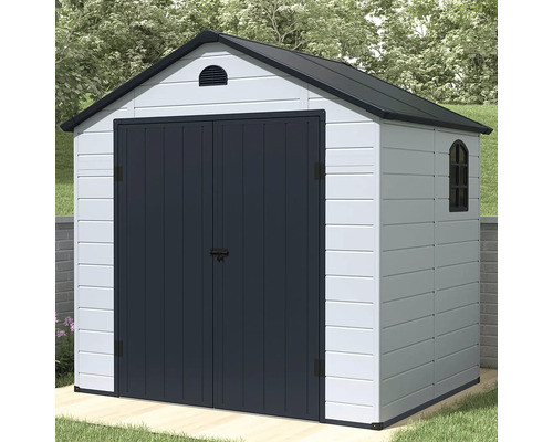 Șopron de grădină cu ușă dublă, fereastră și ventilație