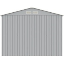 Magazie metalică de grădină cu ventilație