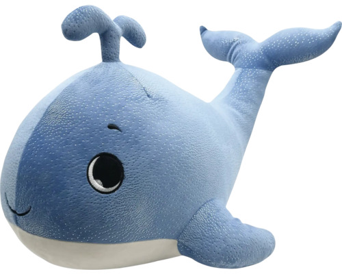 Pernă decorativă balenă 70 cm Balenă albastră de pluș