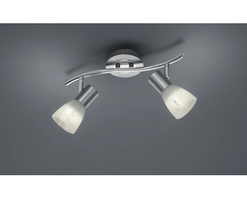 Plafonieră cu spoturi Levisto E14 max. 2x4,9W, becuri LED incluse 2x470 lumeni, sticlă/crom Plafonieră cu spoturi Levisto E14 max. 2x4,9W, becuri LED incluse 2x470 lumeni, sticlă/crom