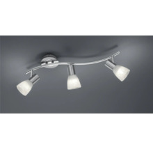 Lumină de plafon cu trei spoturi din metal