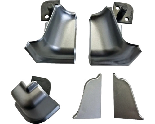 Patru piese de colț metalice