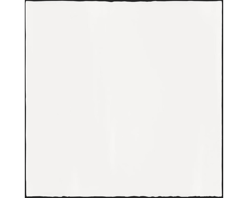 Faianță pătrată mică Artisan alb 15x15 cm O foaie de hârtie dreptunghiulară.